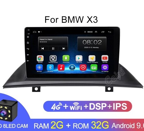 Магнитола Android 1G-16G BMW X3 E83 2004-2012 Магнитола Android 1G-16G BMW X3 E83 2004-2012
