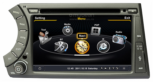 Магнитола MyDean 1158-1 (SsangYong Kyron, Actyon Sports) Магнитола MyDean 1158-1 (SsangYong Kyron, Actyon Sports)