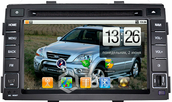 Магнитола iBix KIA Sorento Магнитола iBix KIA Sorento